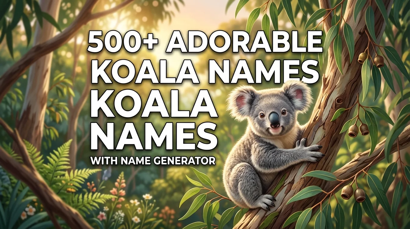 Adorable Koala Names With Name Generator
