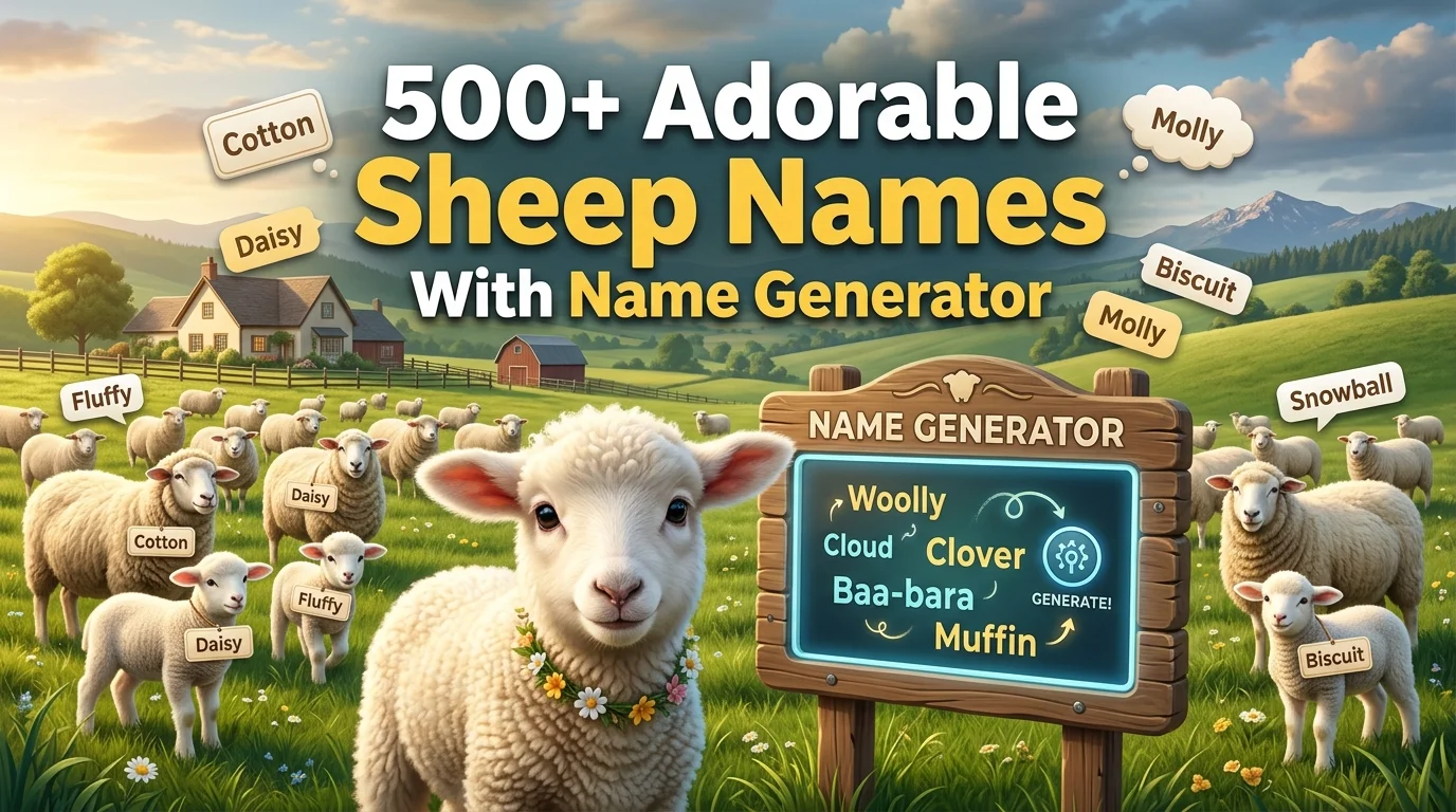 Adorable Sheep Names With Name Generator