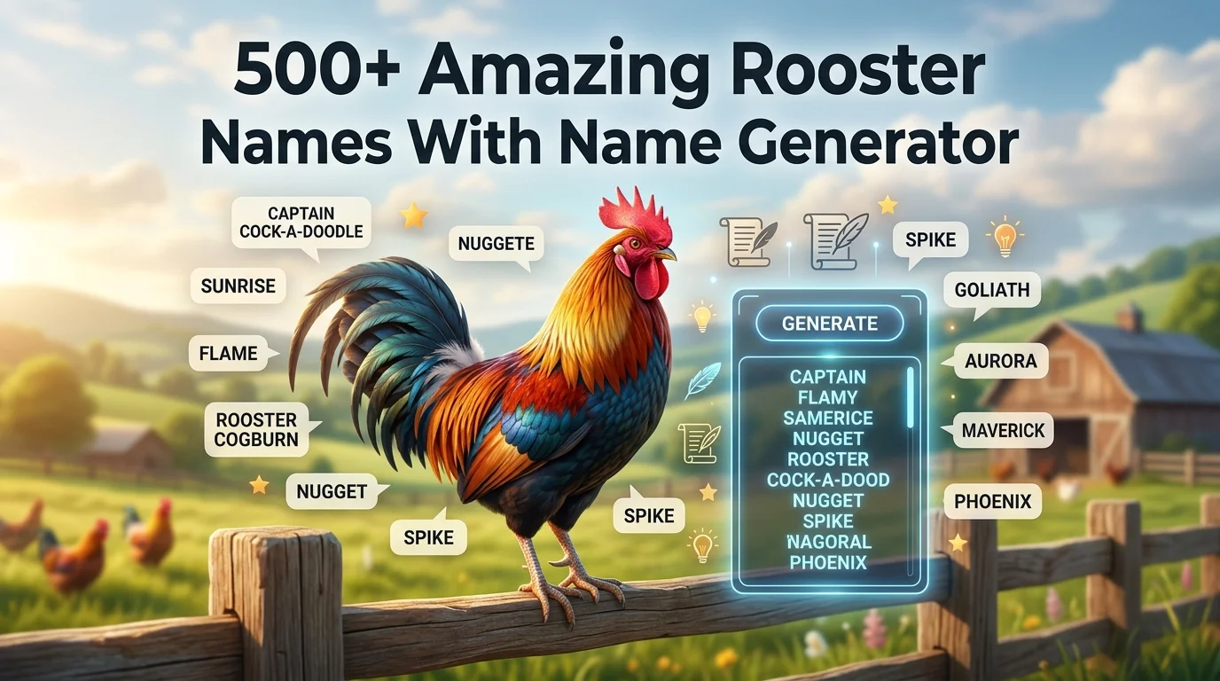 Amazing Rooster Names With Name Generator