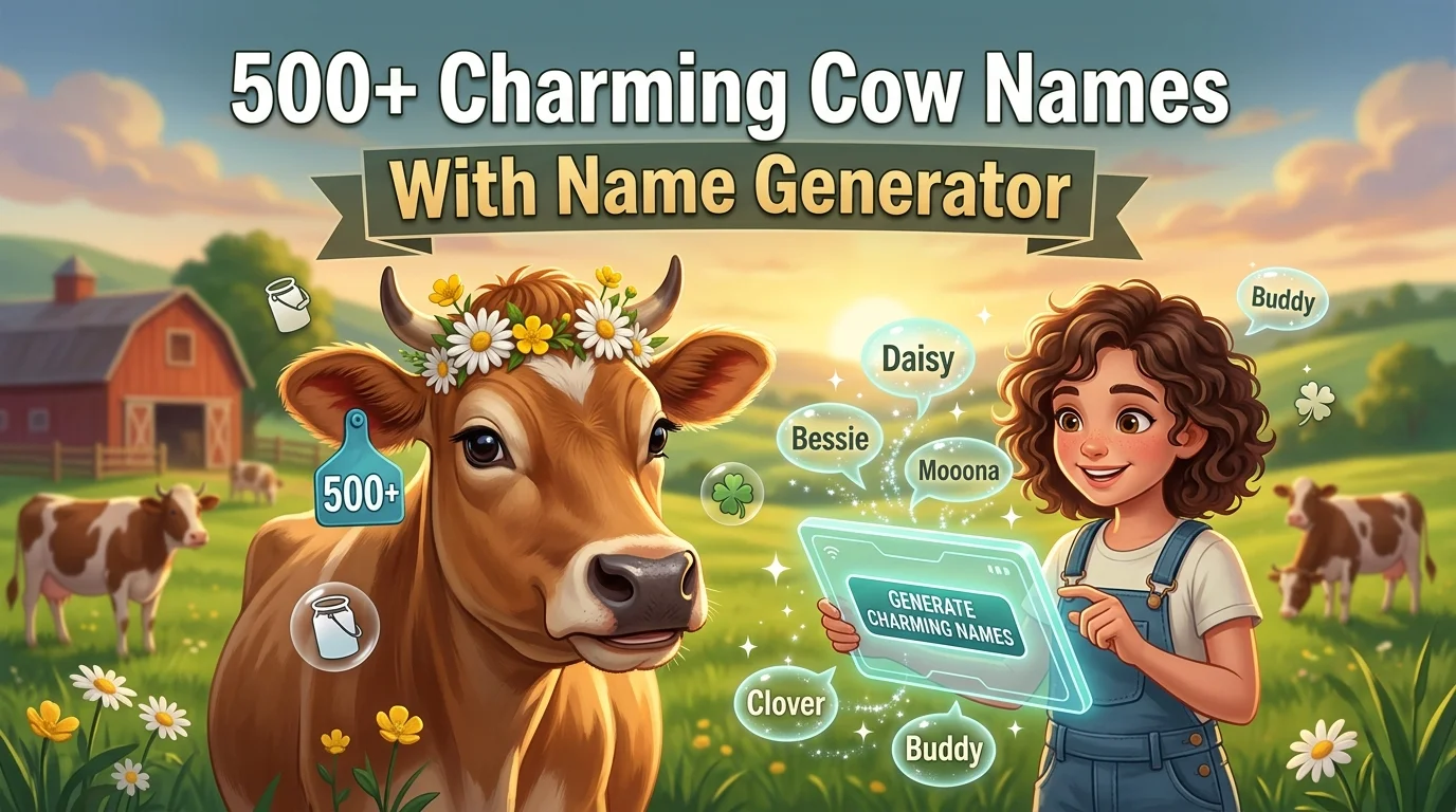 Charming Cow Names With Name Generator