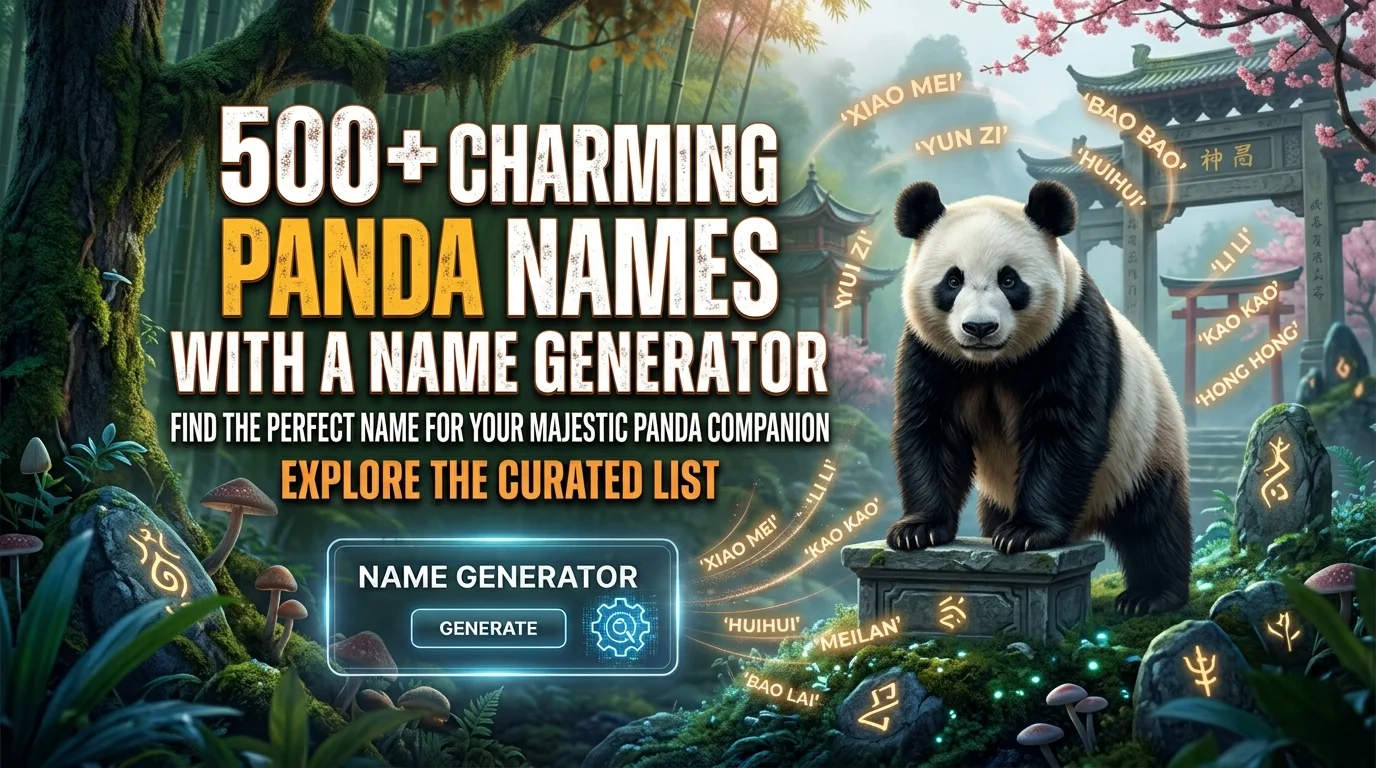 Charming Panda Names With a Name Generator