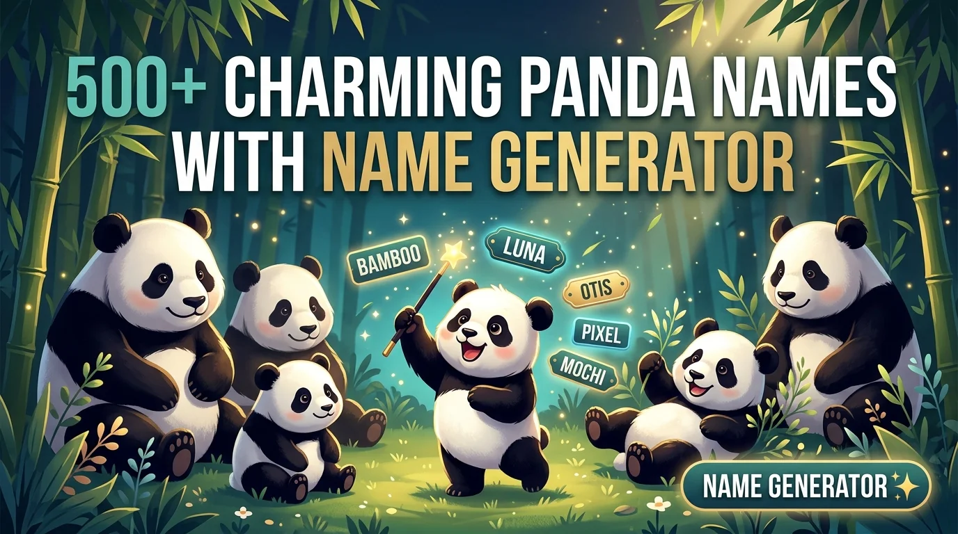 Charming Panda Names With Name Generator