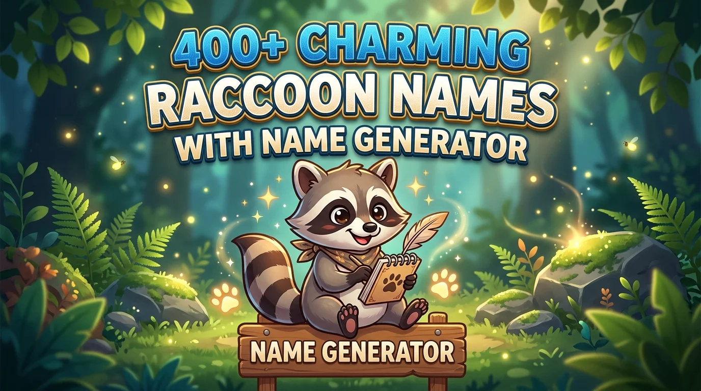 Charming Raccoon Names With Name Generator
