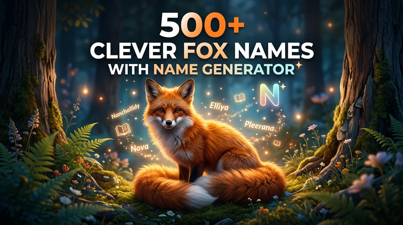 Clever Fox Names With Name Generator