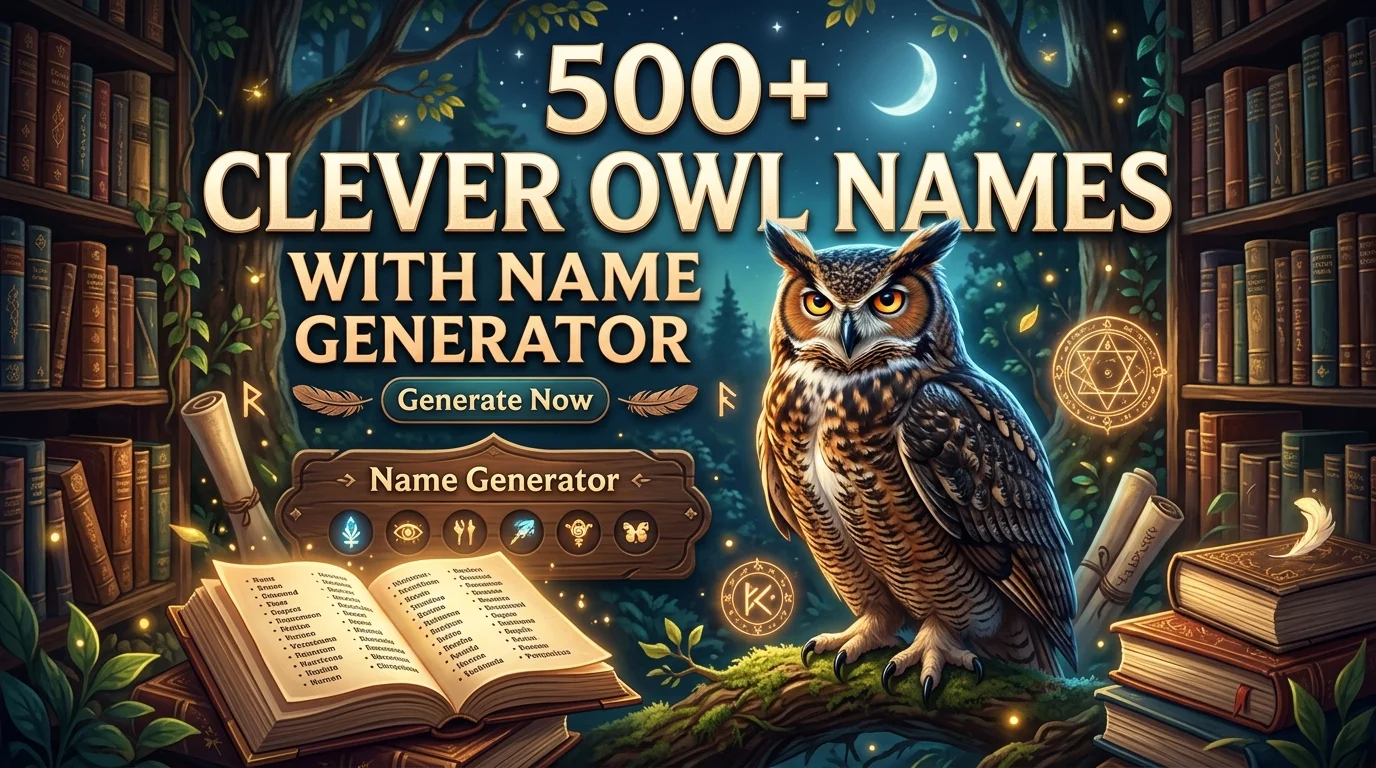 Clever Owl Names With Name Generator