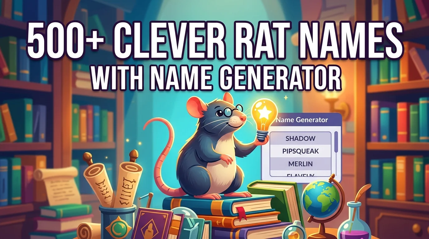 Clever Rat Names With Name Generator
