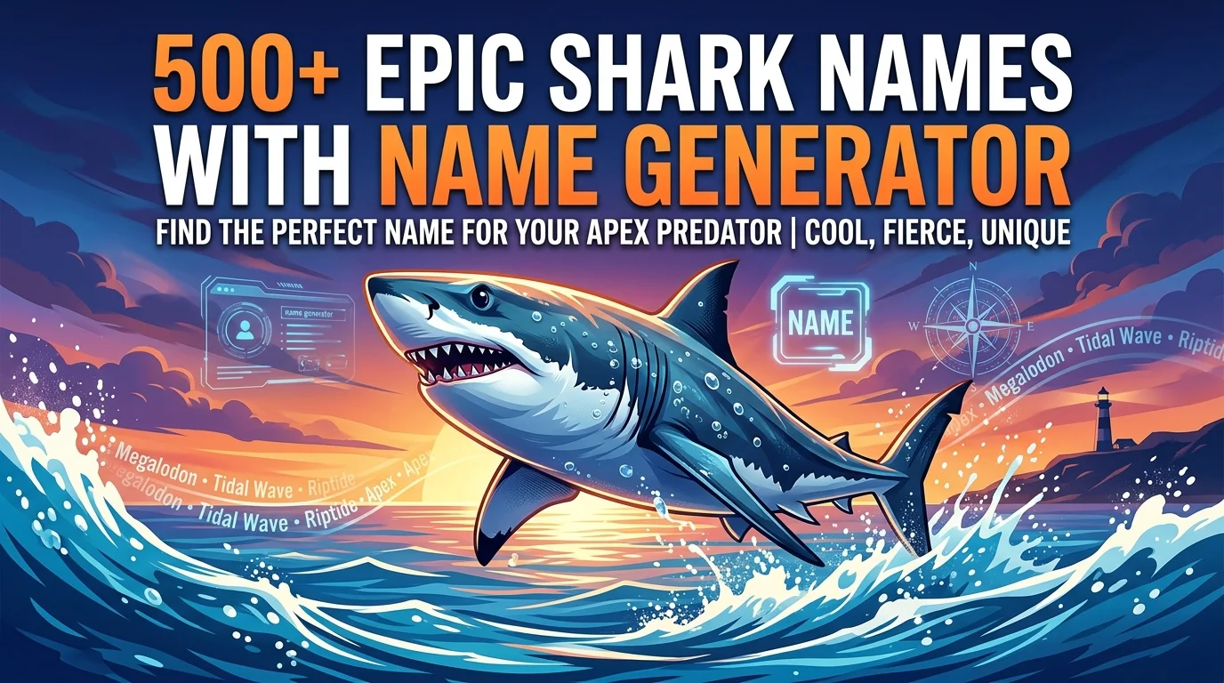 Epic Shark Names With Name Generator