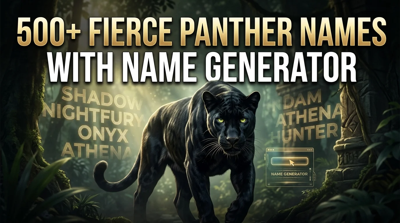 Fierce Panther Names With Name Generator