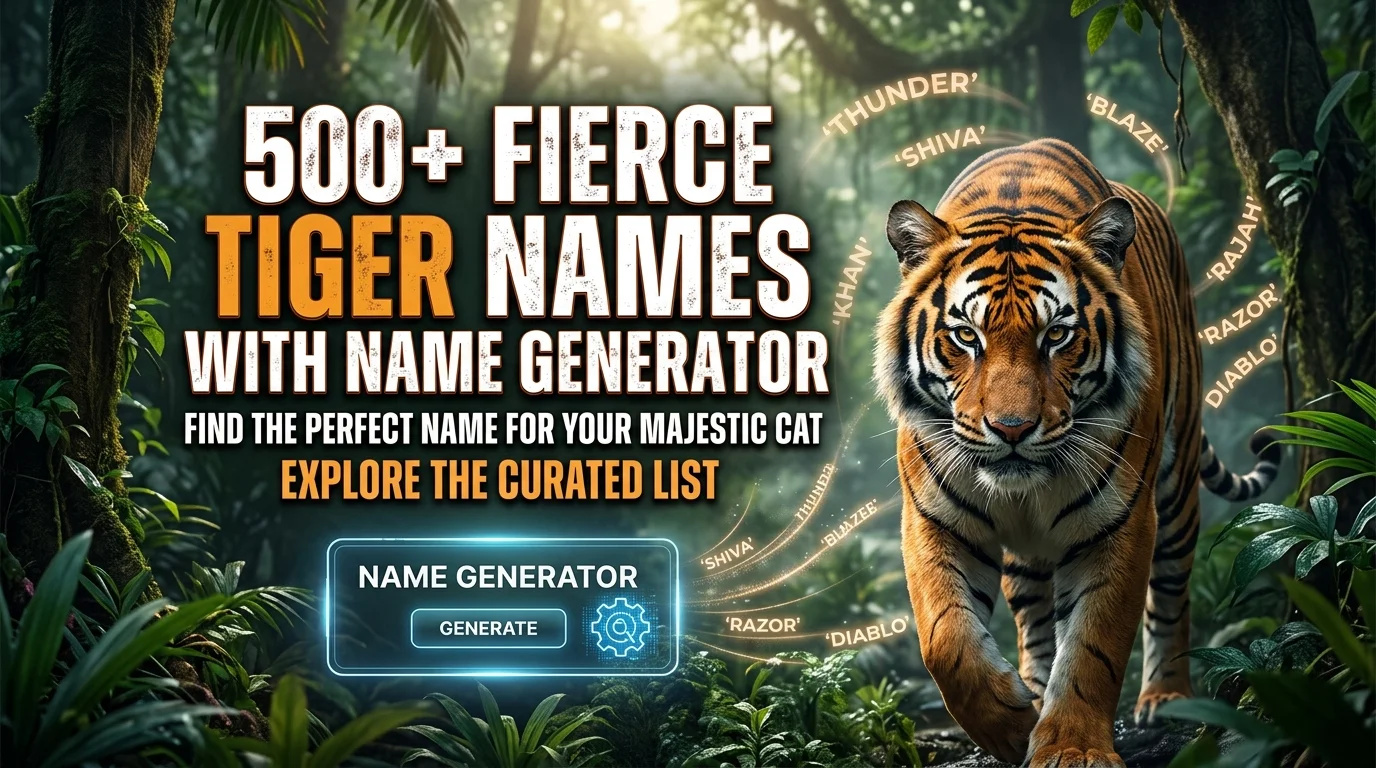 Fierce Tiger Names With Name Generator