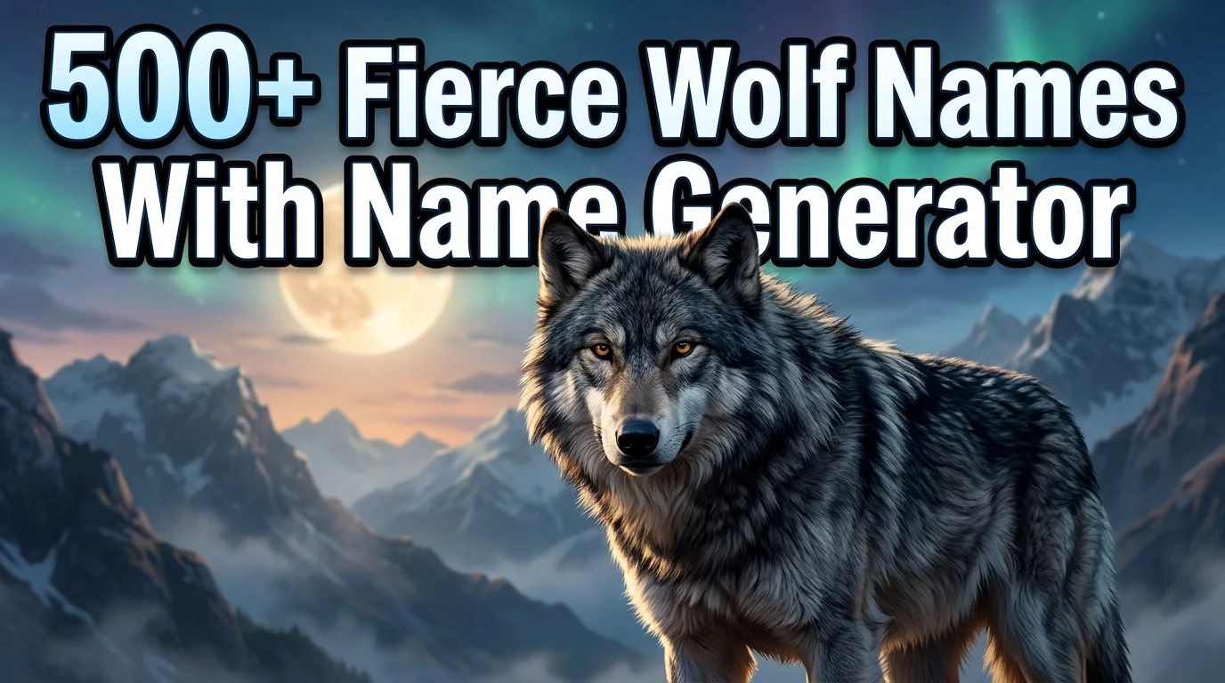 Fierce Wolf Names With Name Generator