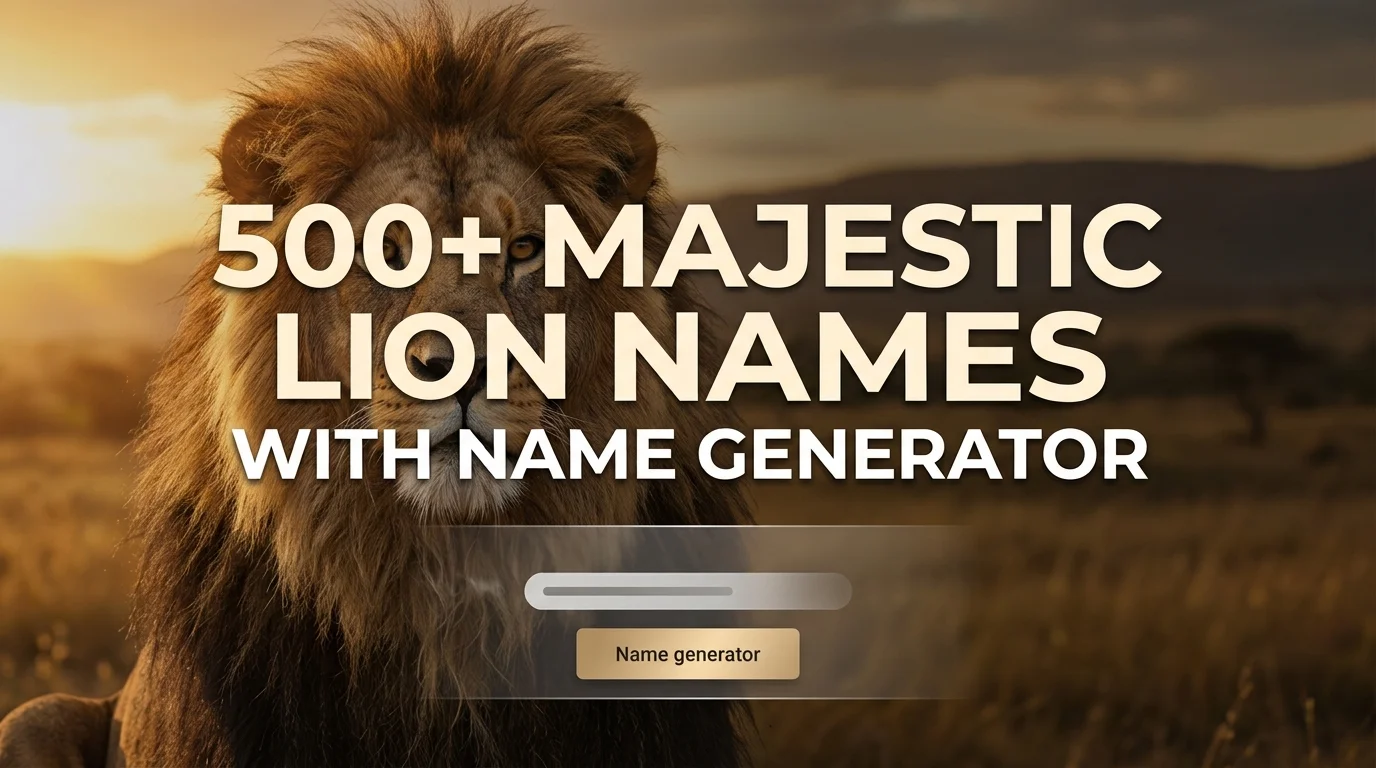 Majestic Lion Names With Name Generator