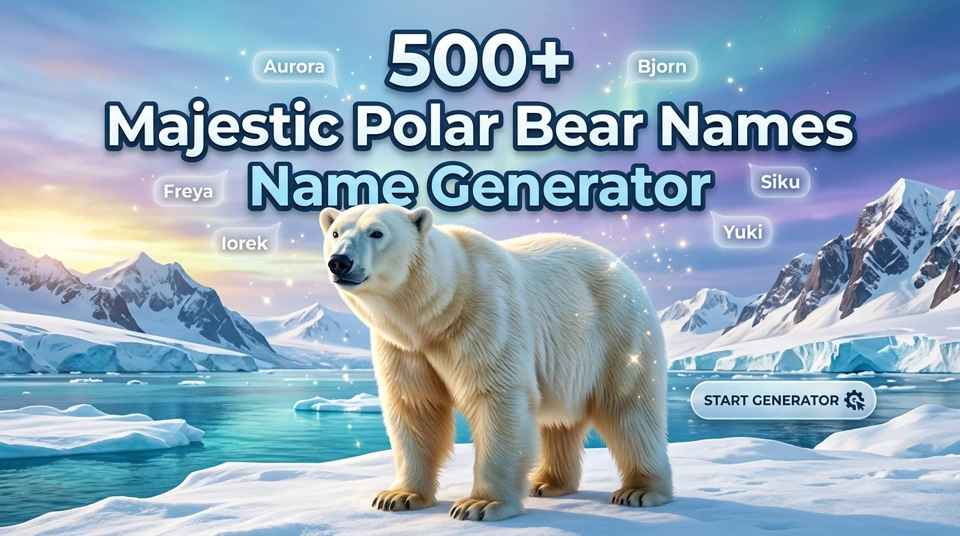 Majestic Polar Bear Names With Name Generator