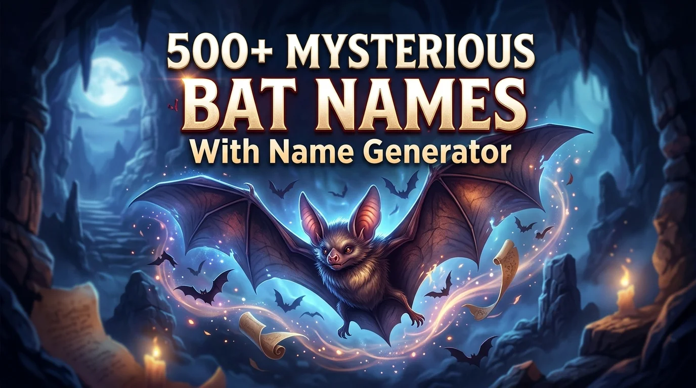 Mysterious Bat Names With Name Generator