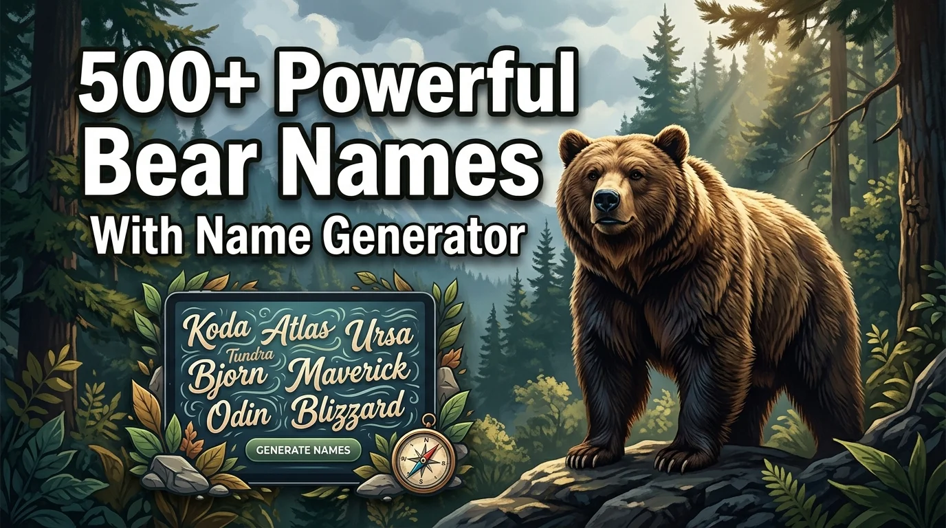 Powerful Bear Names With Name Generator