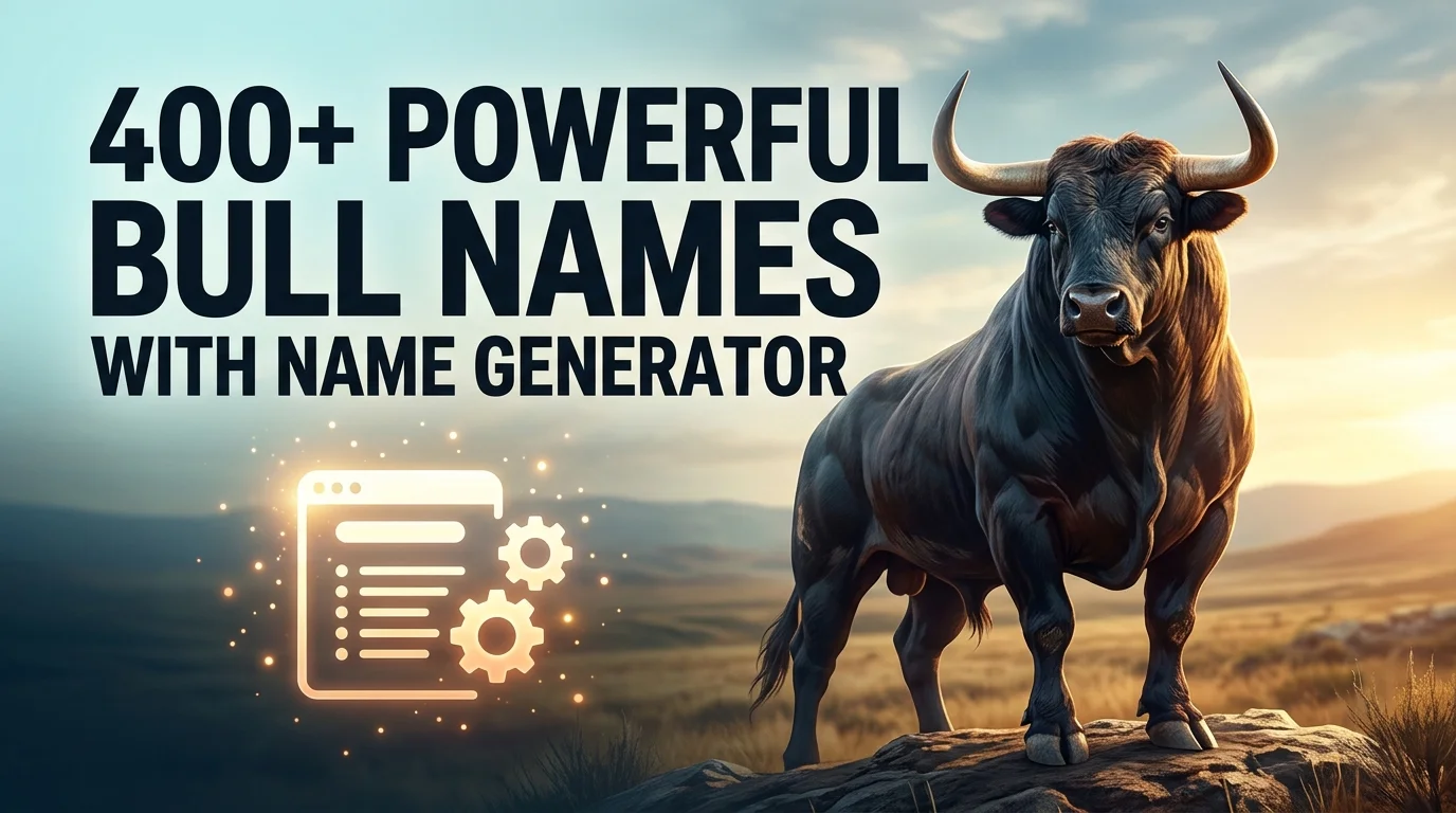 Powerful Bull Names With Name Generator