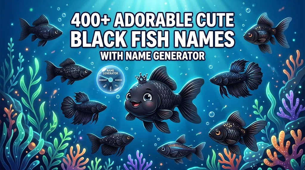 Adorable Cute Black Fish Names With Name Generator