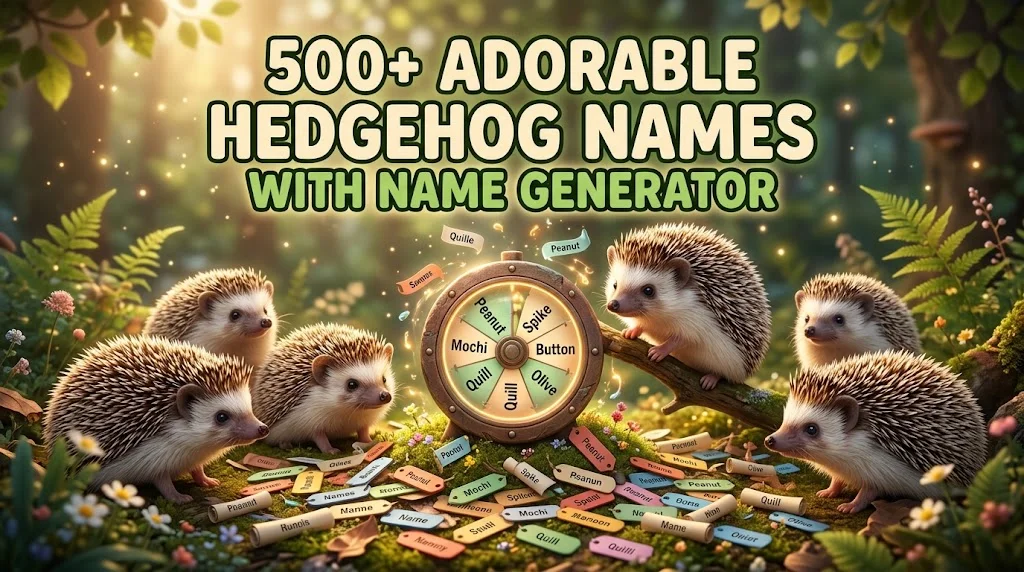 Adorable Hedgehog Names With Name Generator