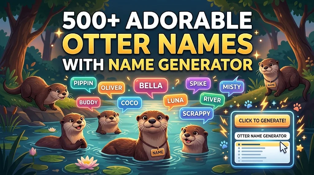 Adorable Otter Names With Name Generator