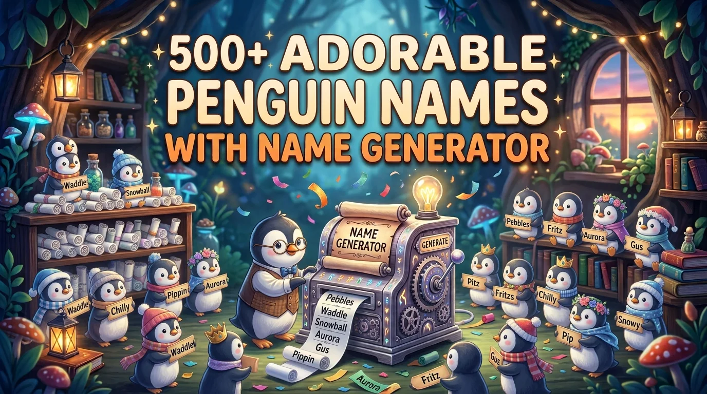 Adorable Penguin Names With Name Generator