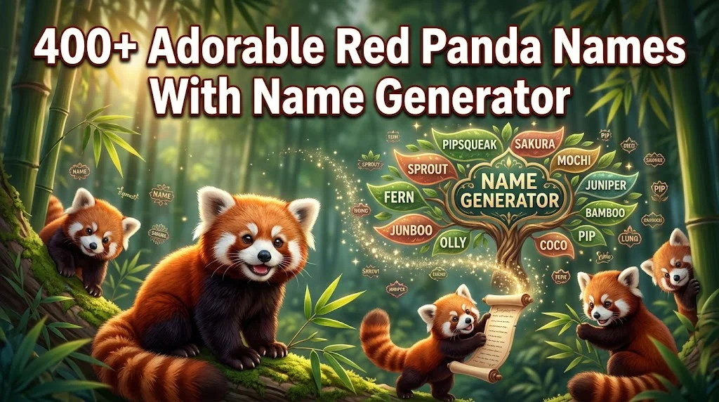 Adorable Red Panda Names With Name Generator