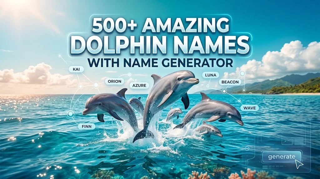 Amazing Dolphin Names With Name Generator