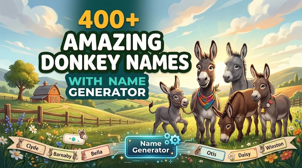 Amazing Donkey Names With Name Generator