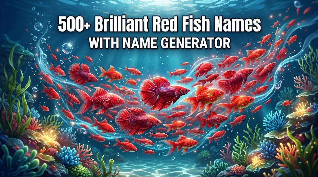 Brilliant Red Fish Names With Name Generator