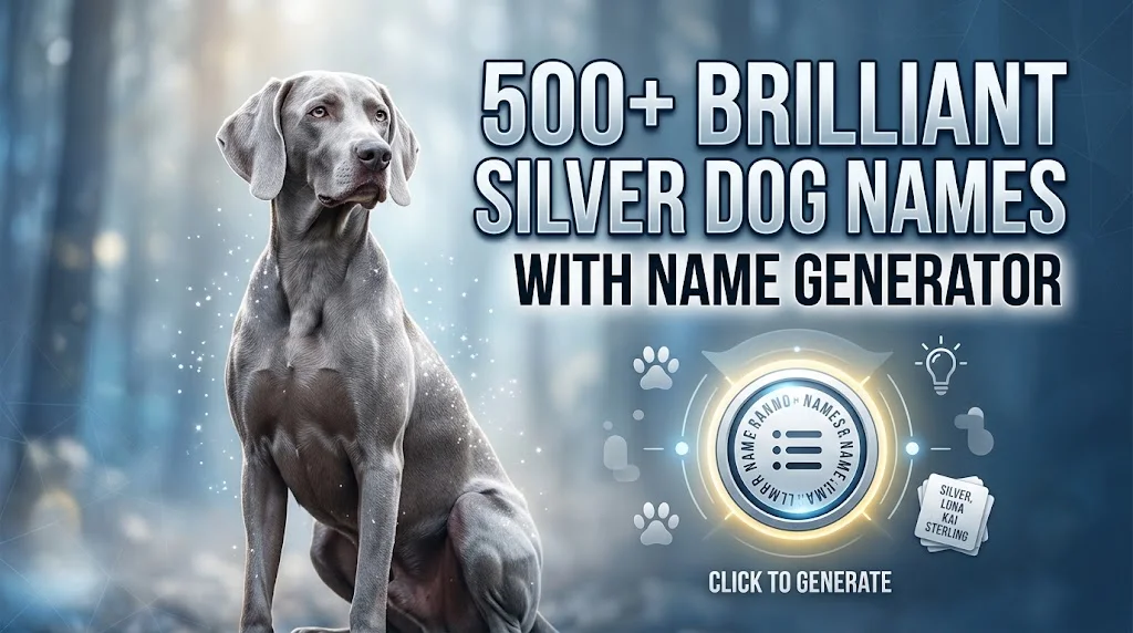 Brilliant Silver Dog Names With Name Generator