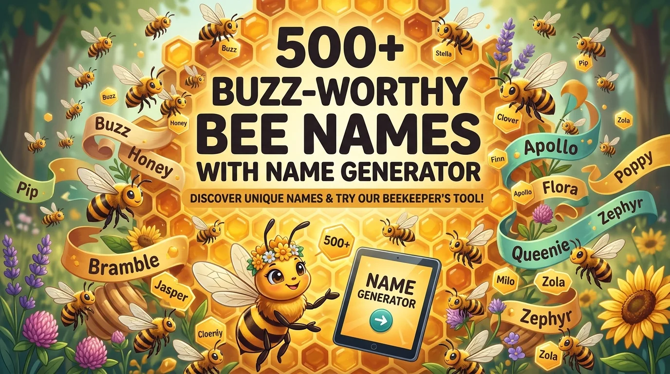 Buzz-Worthy Bee Names With Name Generator