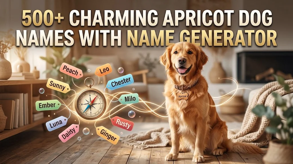 Charming Apricot Dog Names With Name Generator