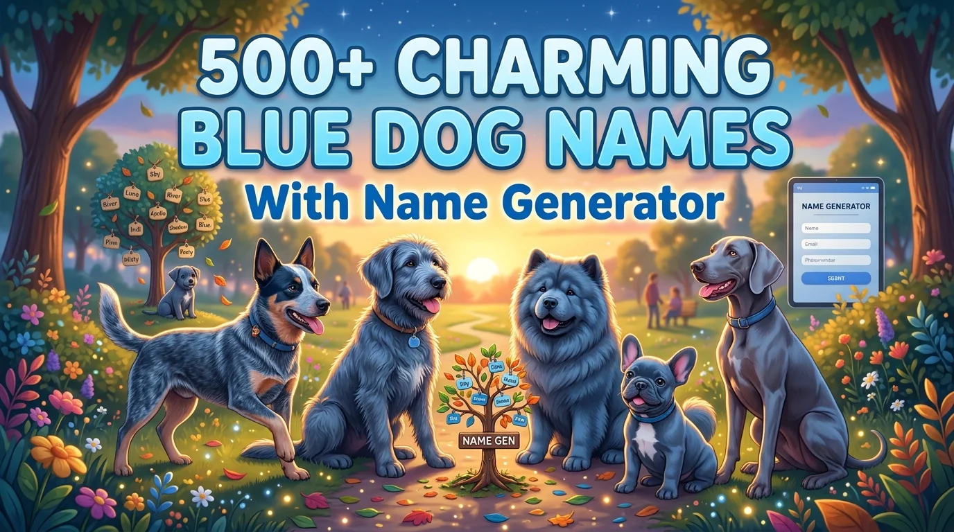 Charming Blue Dog Names With Name Generator