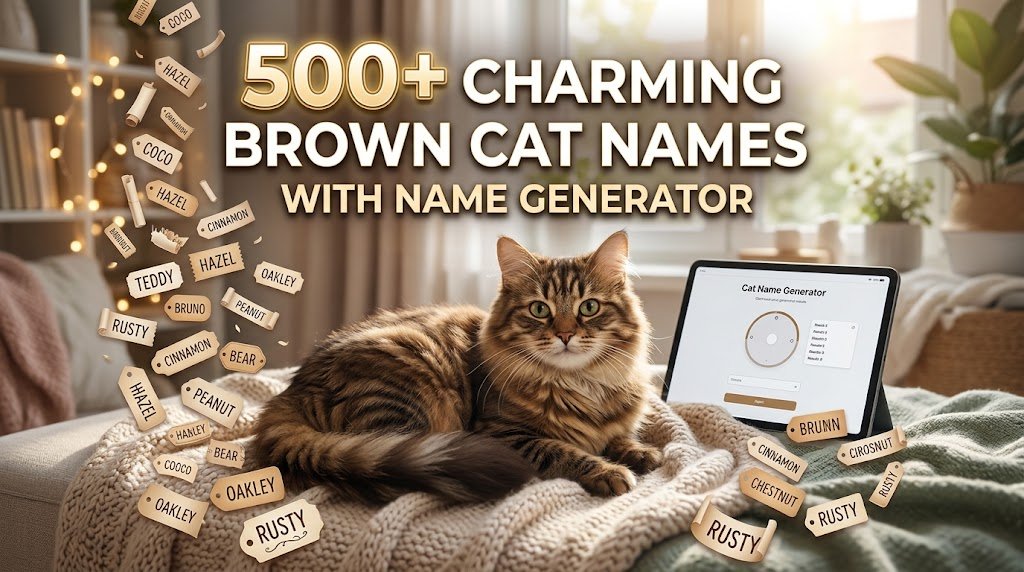 Charming Brown Cat Names With Name Generator