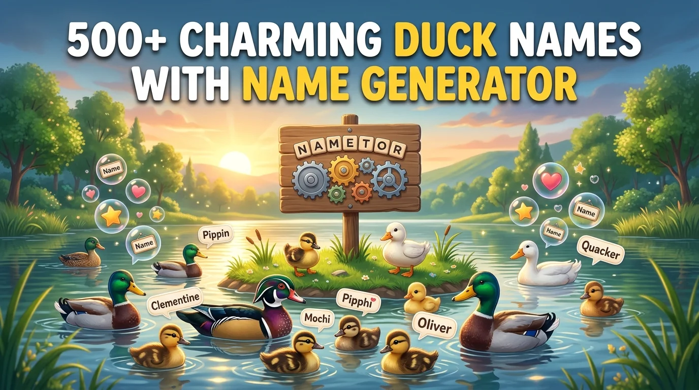 Charming Duck Names With Name Generator