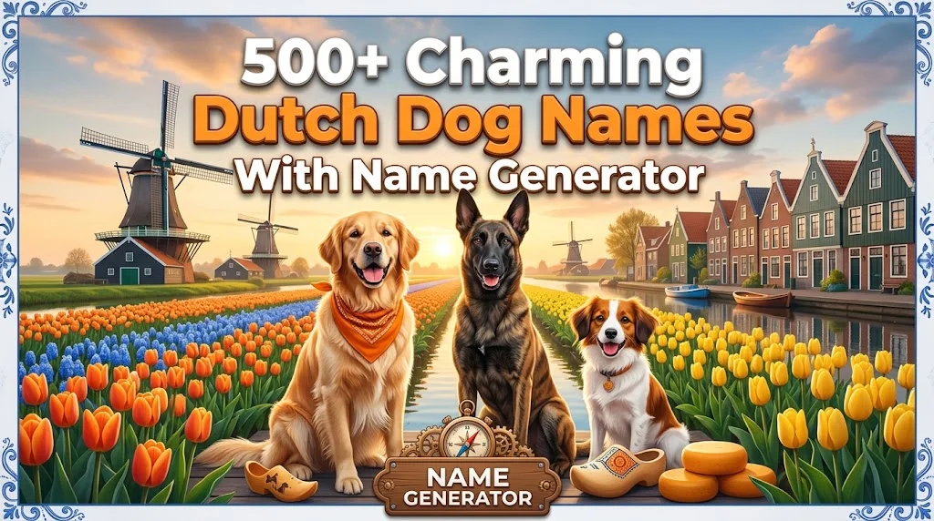 Charming Dutch Dog Names With Name Generator