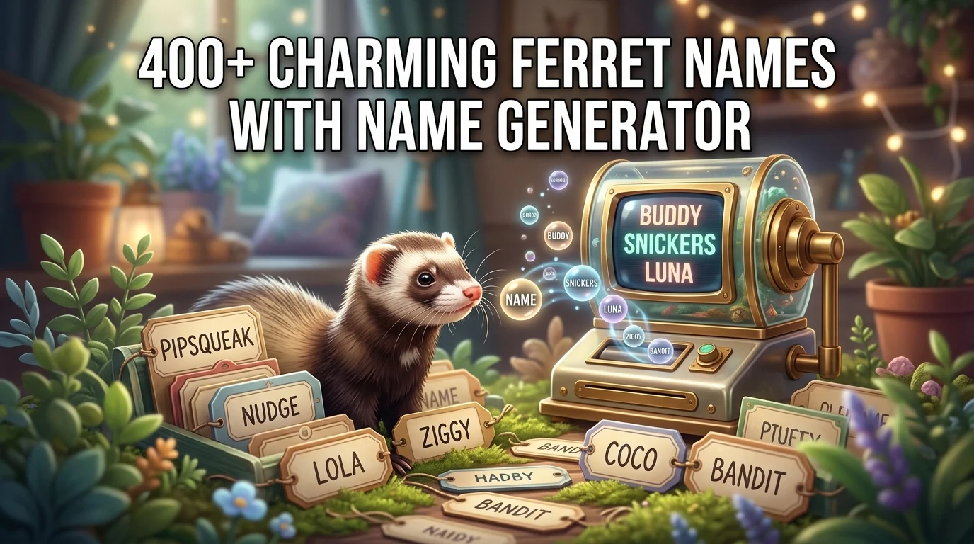 Charming Ferret Names With Name Generator