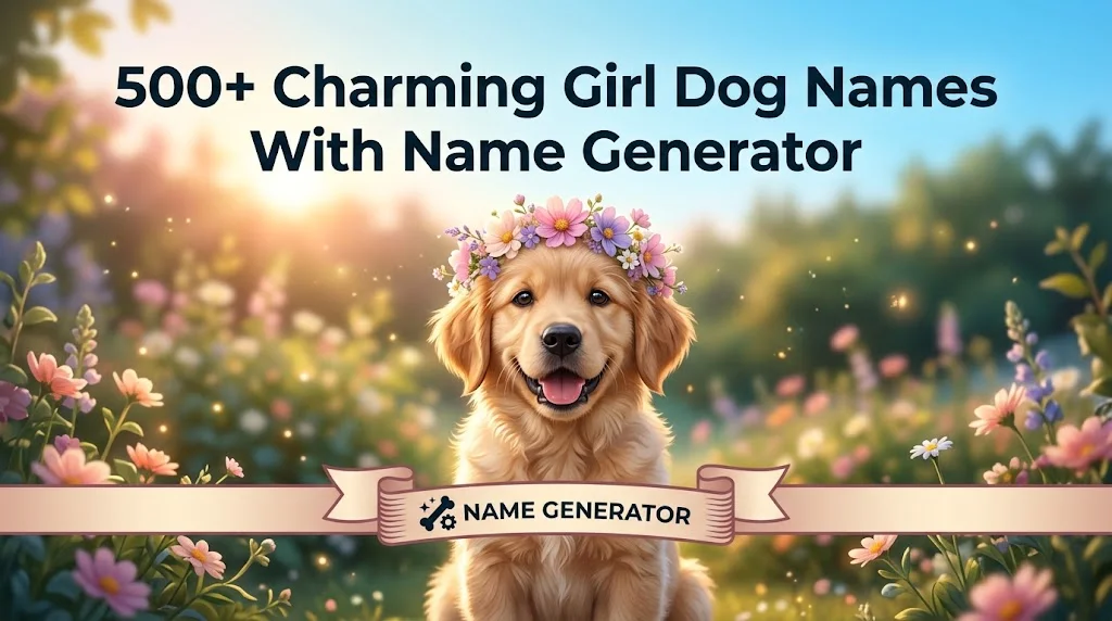 Charming Girl Dog Names With Name Generator