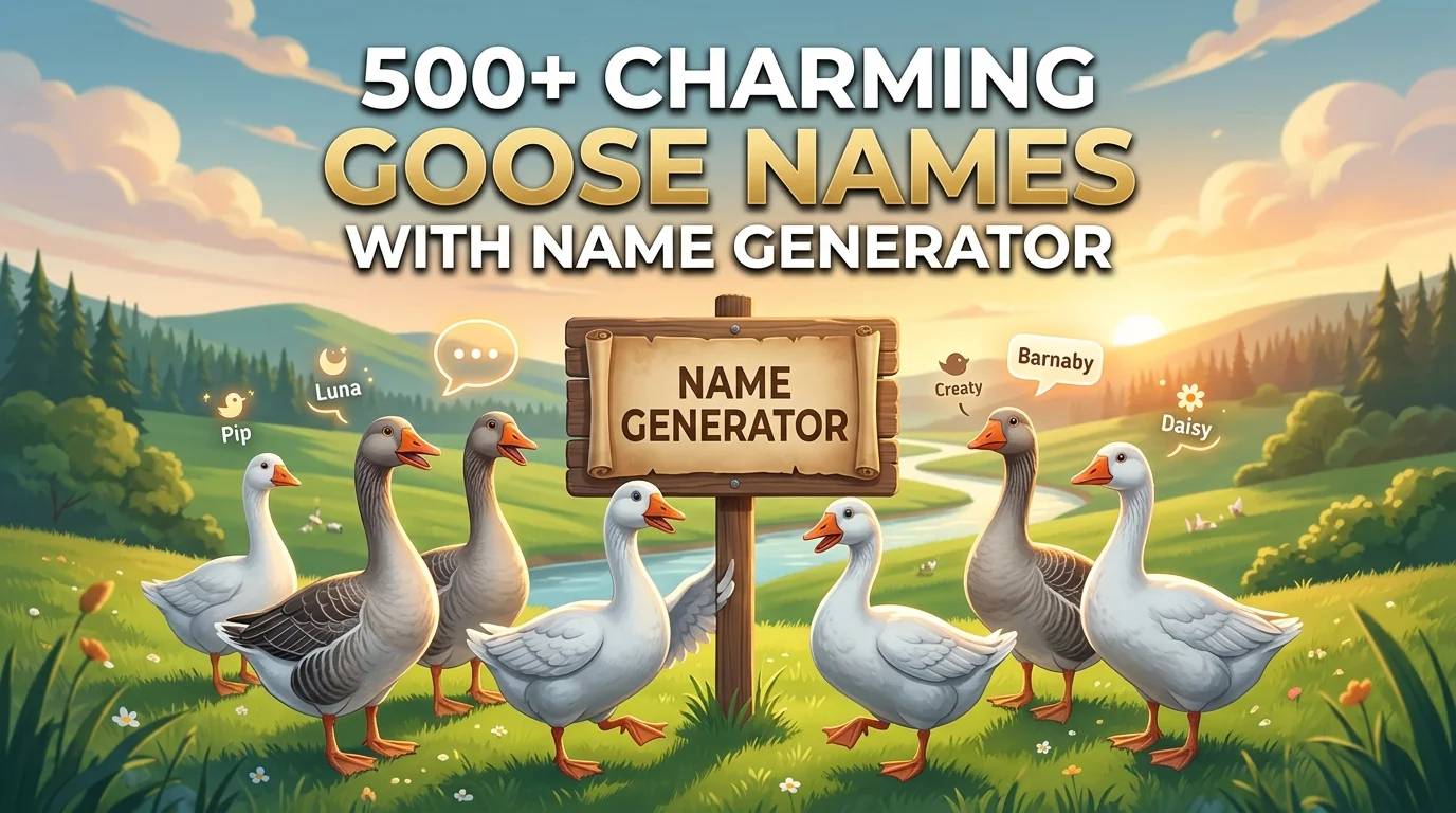Charming Goose Names With Name Generator