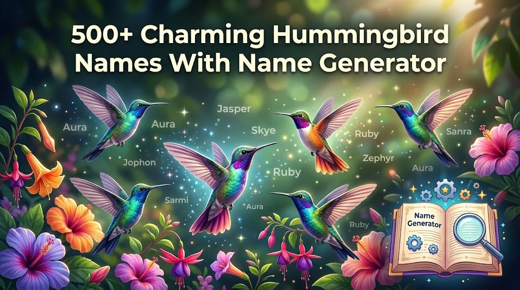 Charming Hummingbird Names With Name Generator