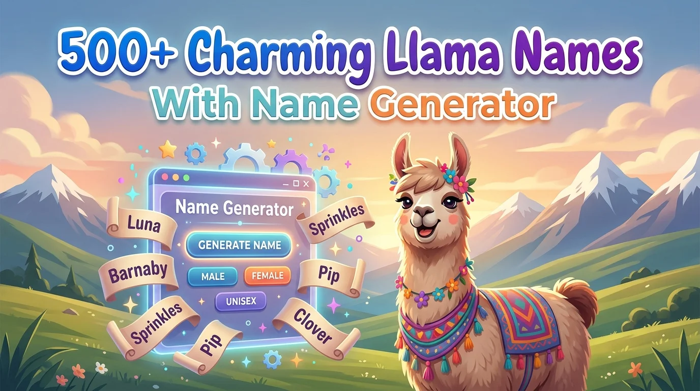 Charming Llama Names With Name Generator