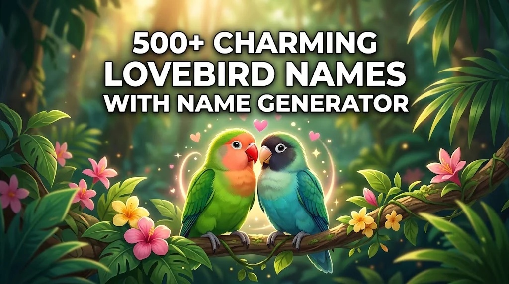 Charming Lovebird Names With Name Generator
