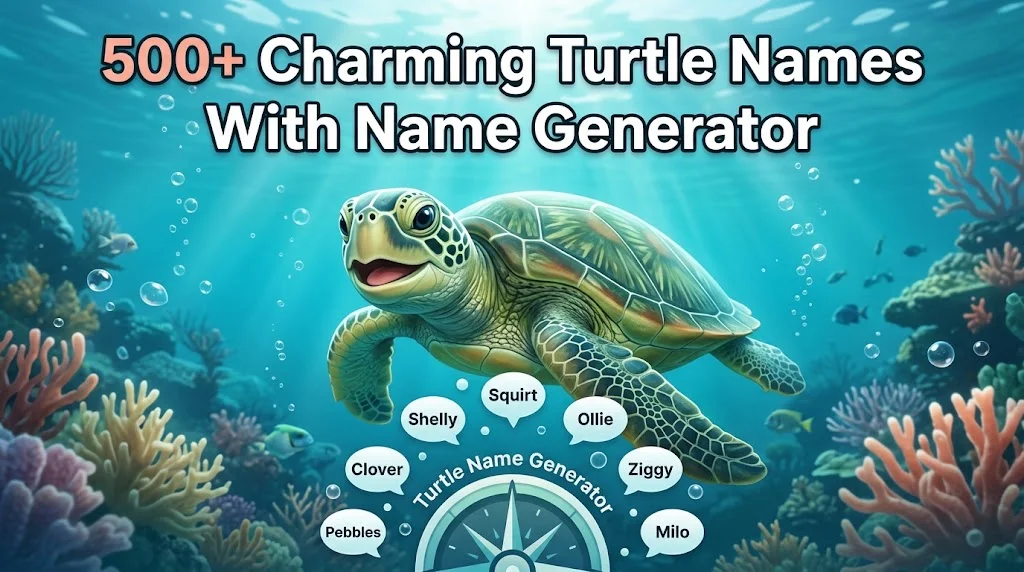Charming Turtle Names With Name Generator