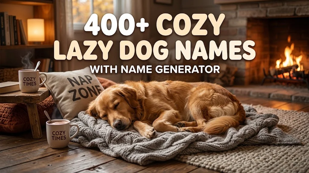 Cozy Lazy Dog Names With Name Generator