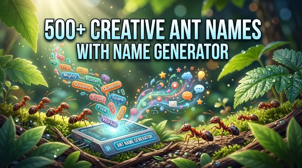 Creative Ant Names With Name Generator