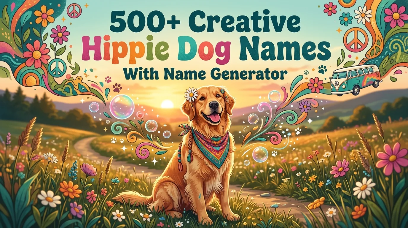 Creative Hippie Dog Names With Name Generator
