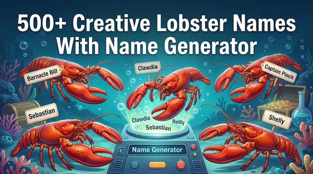 Creative Lobster Names With Name Generator