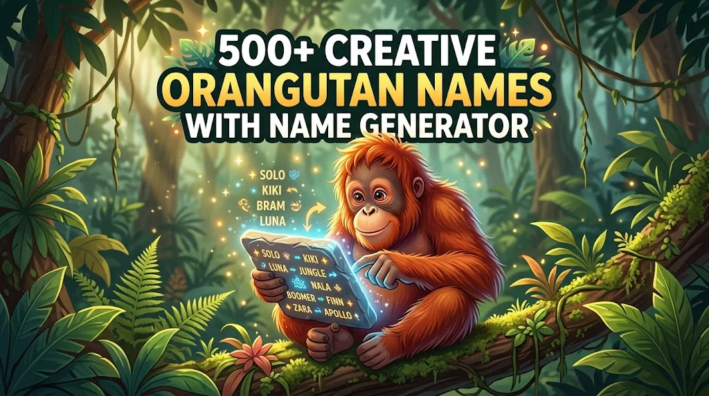 Creative Orangutan Names With Name Generator