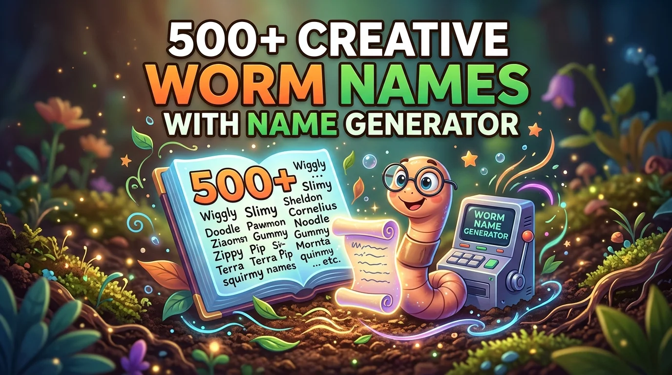 Creative Worm Names With Name Generator