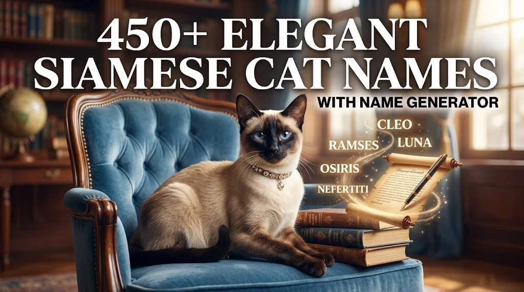 Elegant Siamese Cat Names With Name Generator