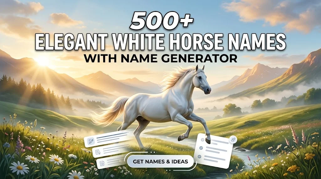 Elegant White Horse Names With Name Generator