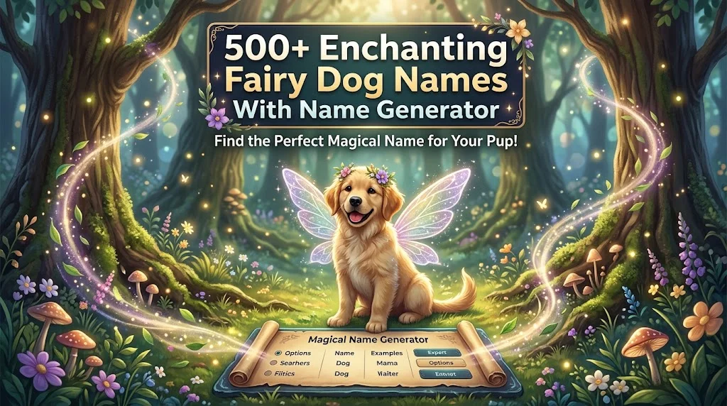 Enchanting Fairy Dog Names With Name Generator